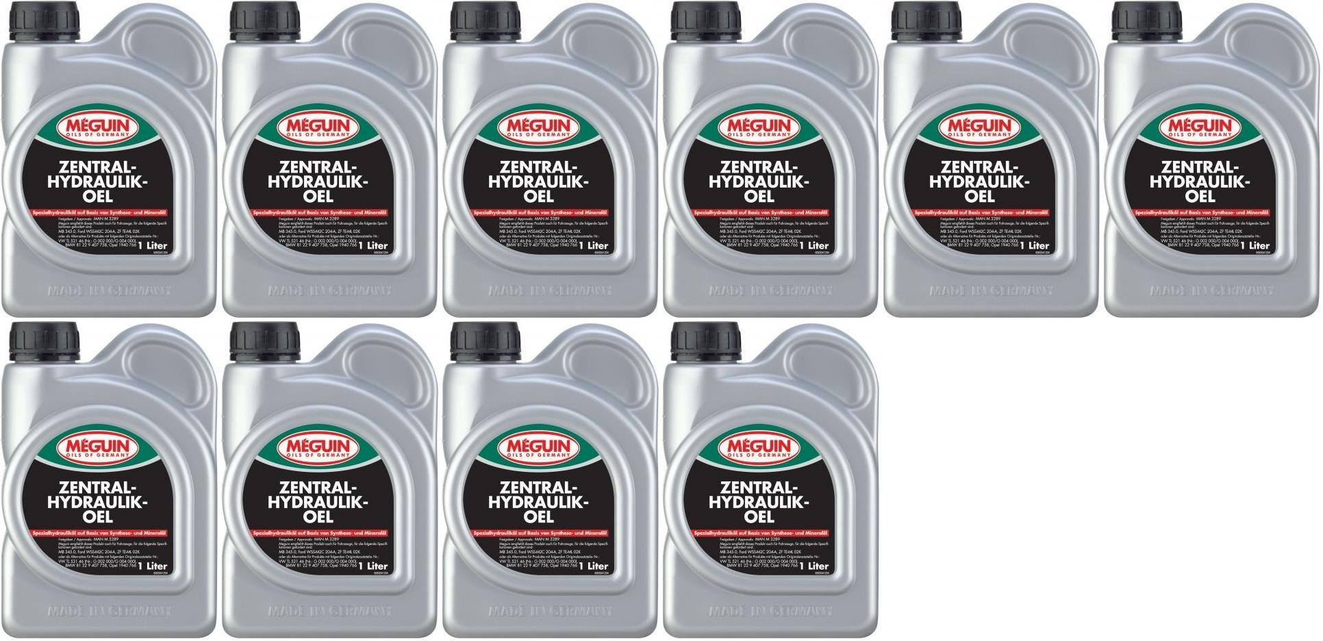 Meguin megol 6304 Zentralhydraulikoel 10x 1l = 10 Liter