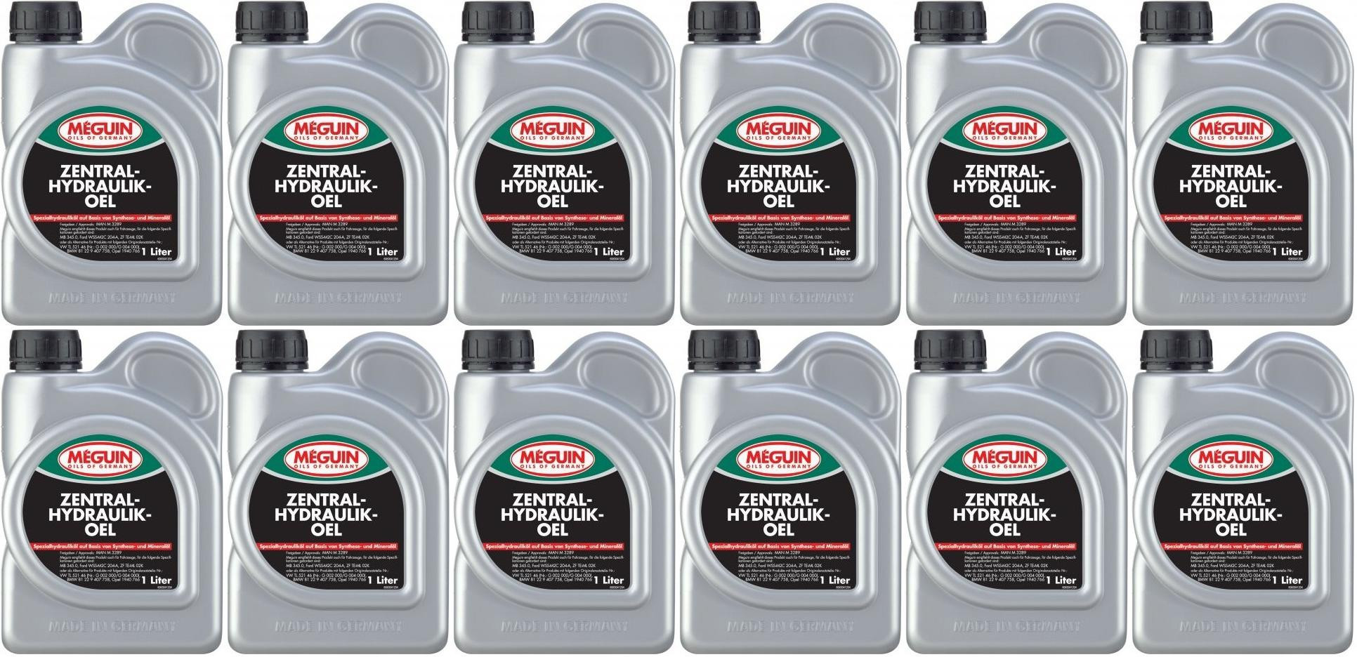 Meguin megol 6304 Zentralhydraulikoel 12x 1l = 12 Liter