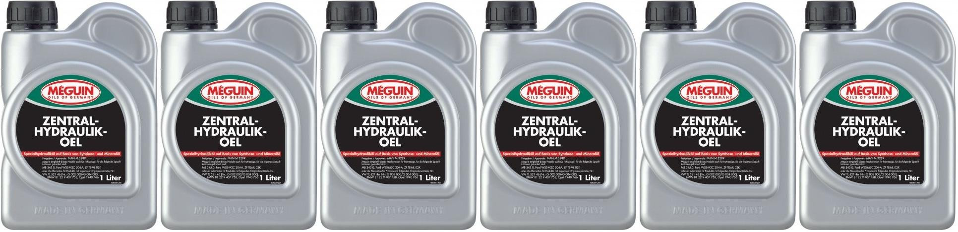Meguin megol 6304 Zentralhydraulikoel 6x 1l = 6 Liter