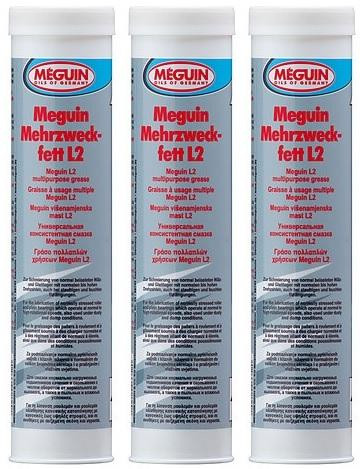 Meguin 4774 Mehrzweckfett L2 1kg Fett Dose 3x 1l = 3 Liter