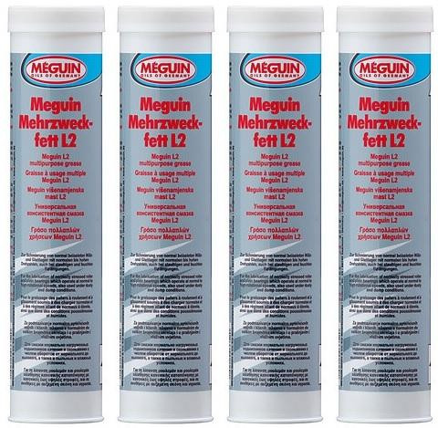 Meguin 4774 Mehrzweckfett L2 1kg Fett Dose 4x 1l = 4 Liter