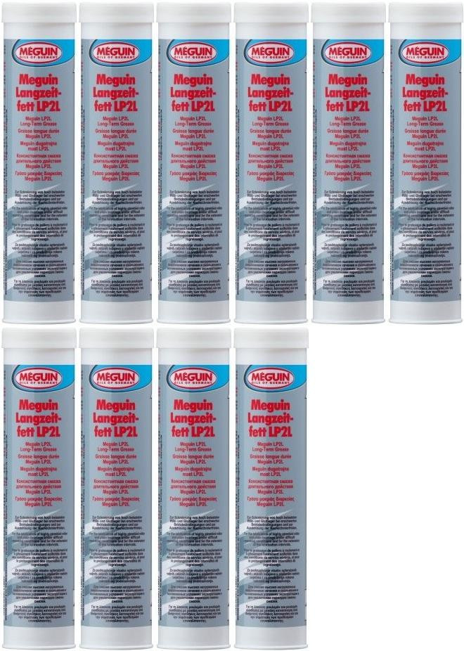 Meguin 9030 Langzeitfett LP2L Lube Shuttle Fett Kartusche 10x 400 Gramm