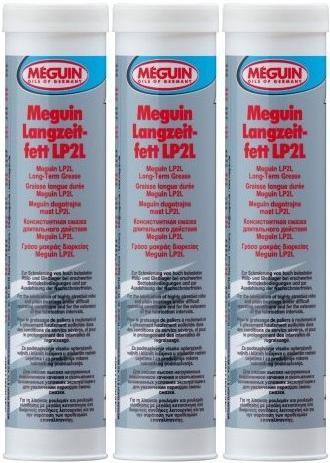 Meguin 9030 Langzeitfett LP2L Lube Shuttle Fett Kartusche 3x 400 Gramm