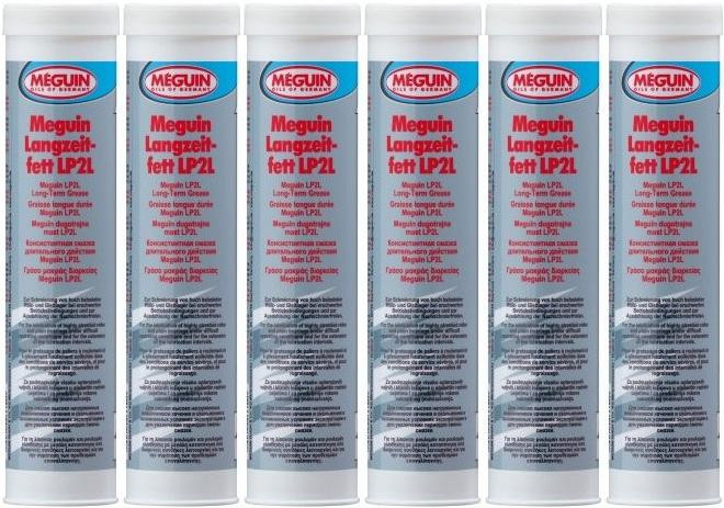 Meguin 9030 Langzeitfett LP2L Lube Shuttle Fett Kartusche 6x 400 Gramm