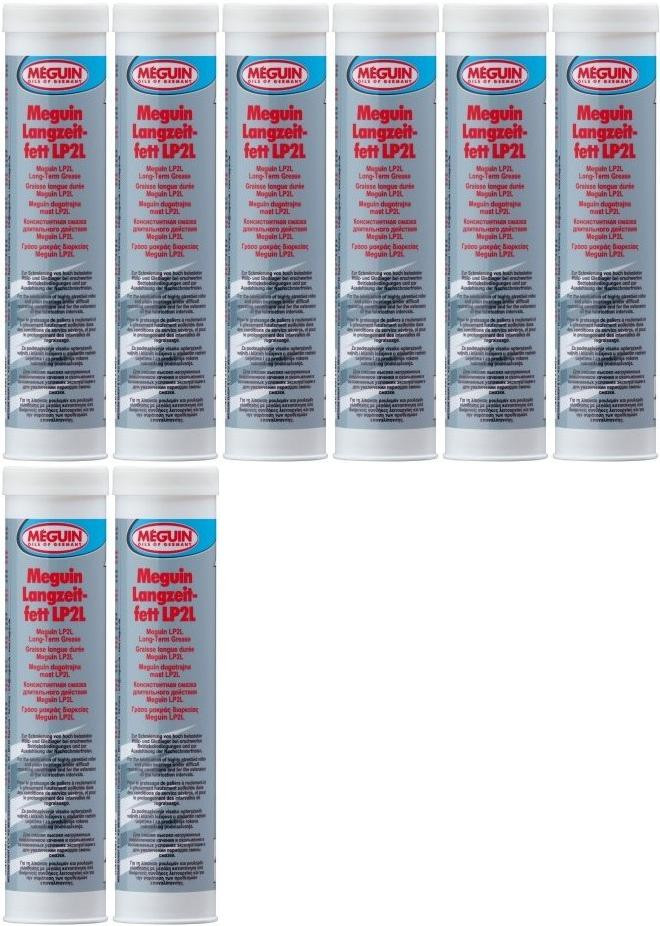 Meguin 9030 Langzeitfett LP2L Lube Shuttle Fett Kartusche 8x 400 Gramm
