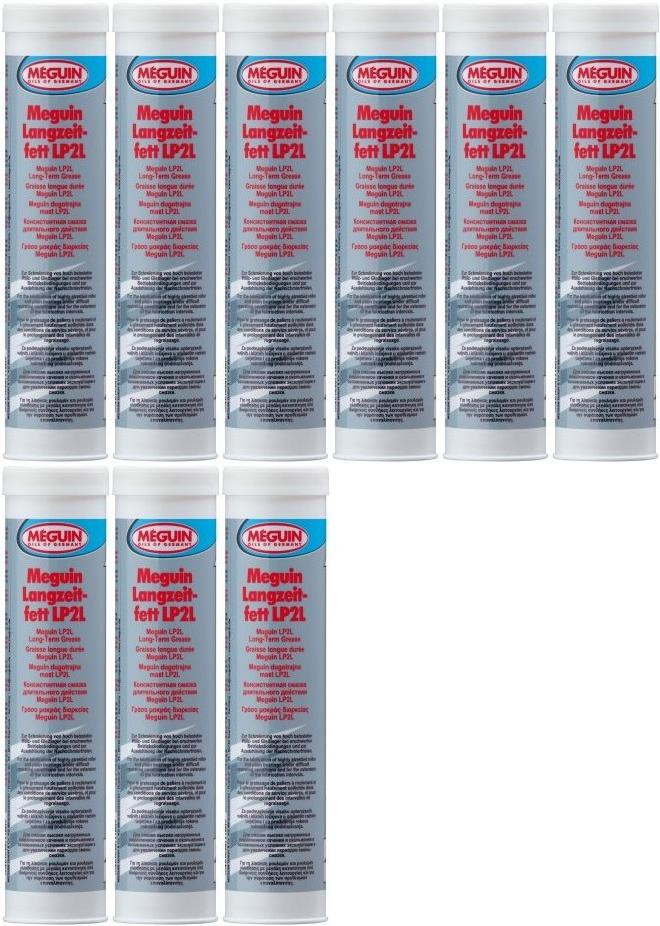 Meguin 9030 Langzeitfett LP2L Lube Shuttle Fett Kartusche 9x 400 Gramm