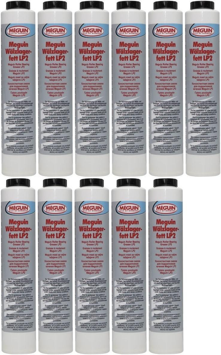 Meguin 9029 Wälzlagerfett LP2 Lube Shuttle Fett Kartusche 11x 400 Gramm