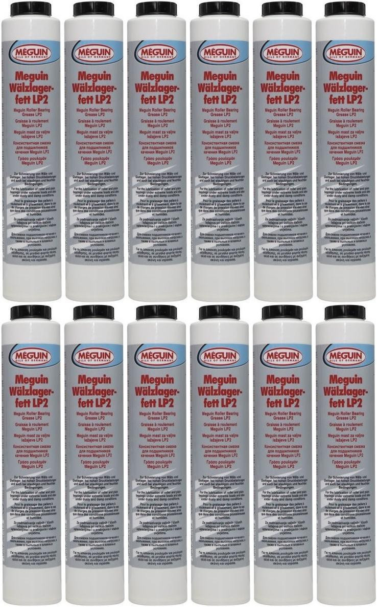 Meguin 9029 Wälzlagerfett LP2 Lube Shuttle Fett Kartusche 12x 400 Gramm