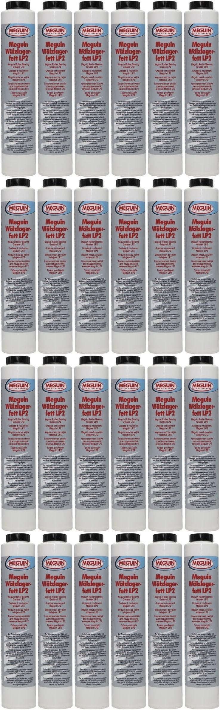 Meguin 9029 Wälzlagerfett LP2 Lube Shuttle Fett Kartusche 24x 400 Gramm