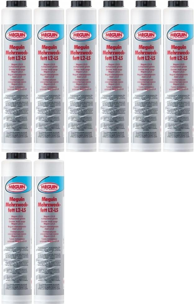 Meguin 9028 Mehrzweckfett L2 Lube Shuttle Fett Kartusche 8x 400 Gramm