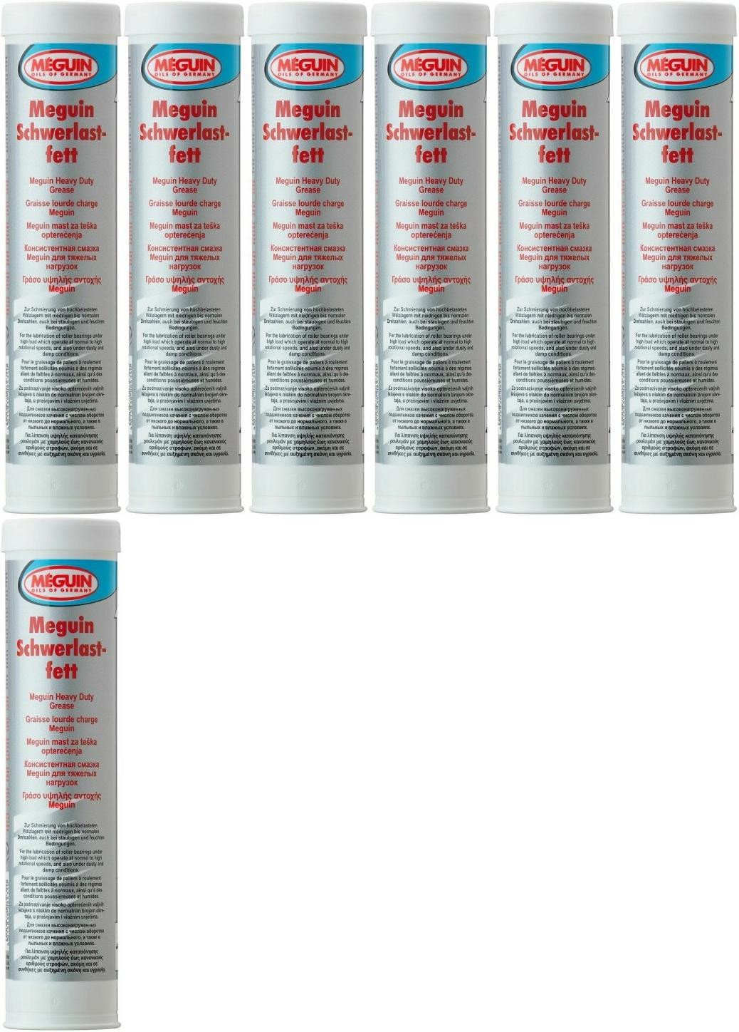 Meguin 8434 Schwerlastfett Fett Kartusche 7x 400 Gramm