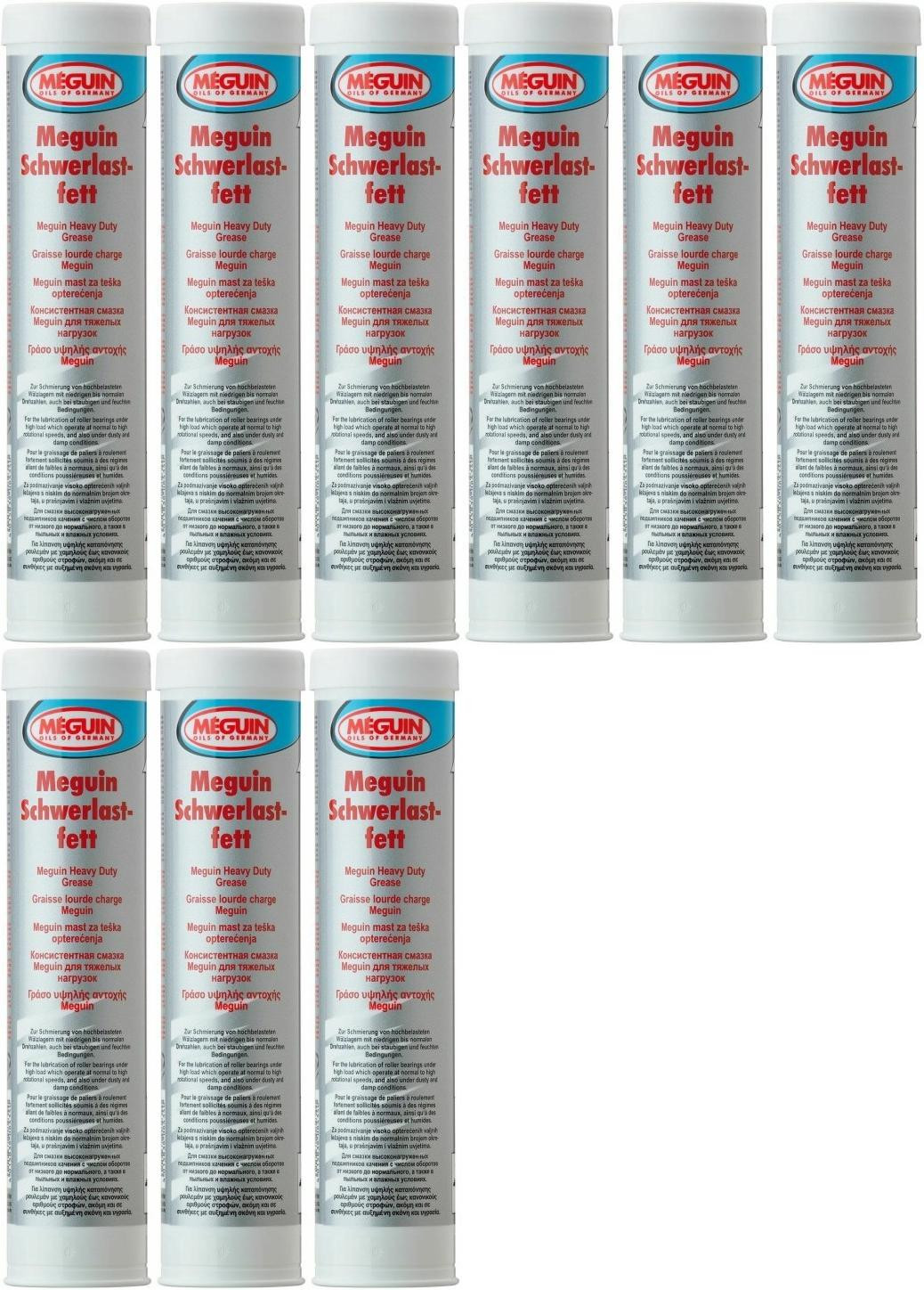 Meguin 8434 Schwerlastfett Fett Kartusche 9x 400 Gramm