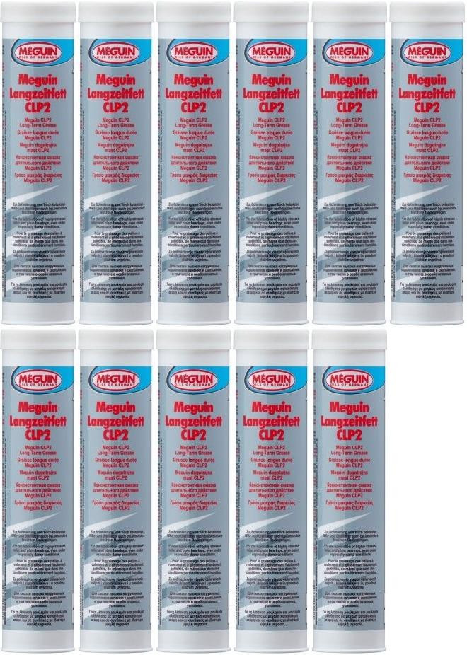 Meguin 6684 Langzeitfett C2LP Fett Kartusche 11x 400 Gramm