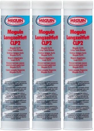 Meguin 6684 Langzeitfett C2LP Fett Kartusche 3x 400 Gramm