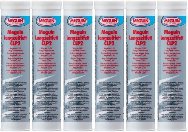 Meguin 6684 Langzeitfett C2LP Fett Kartusche 6x 400 Gramm
