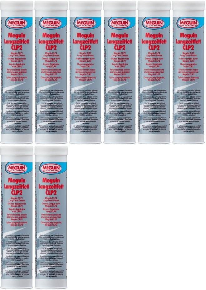 Meguin 6684 Langzeitfett C2LP Fett Kartusche 8x 400 Gramm
