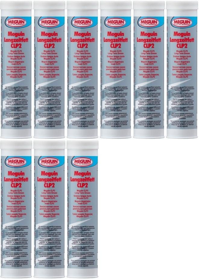 Meguin 6684 Langzeitfett C2LP Fett Kartusche 9x 400 Gramm