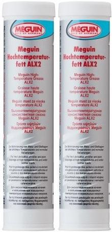 Meguin 6510 Hochtemperaturfett ALX2 Fett Kartusche 2x 400 Gramm