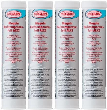 Meguin 6510 Hochtemperaturfett ALX2 Fett Kartusche 4x 400 Gramm