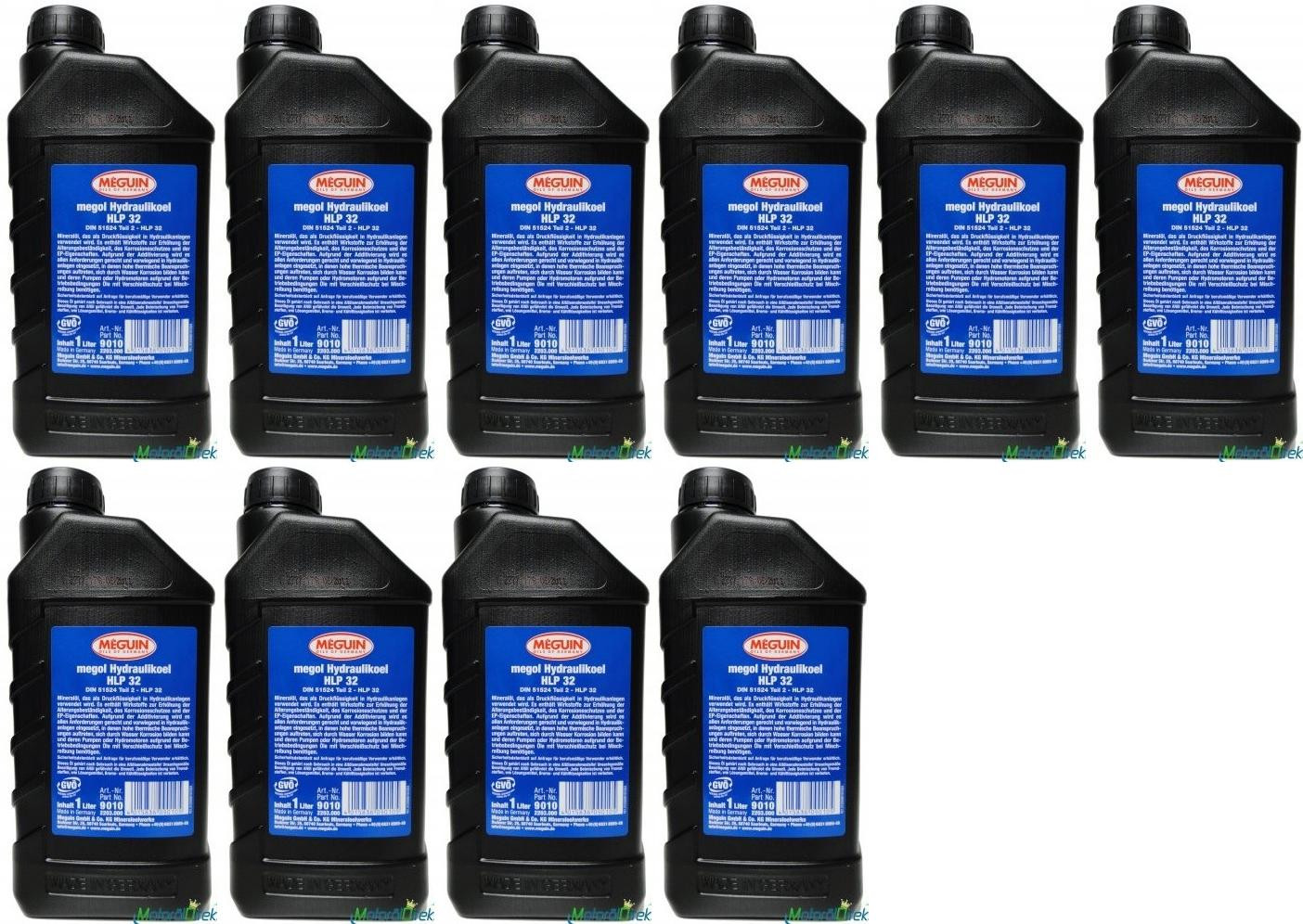 Meguin 9010 Hydraulikoel HLP 32 10x 1l = 10 Liter