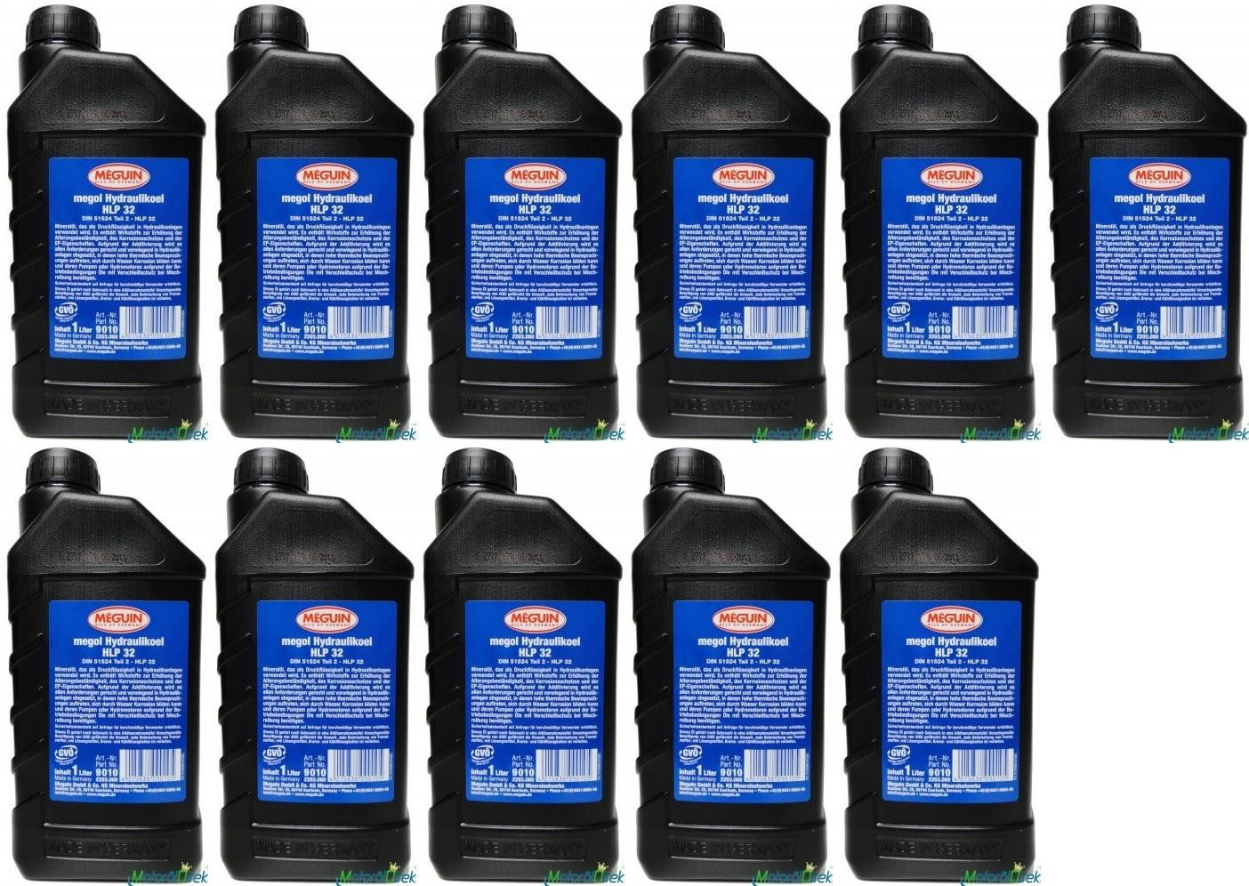 Meguin 9010 Hydraulikoel HLP 32 11x 1l = 11 Liter