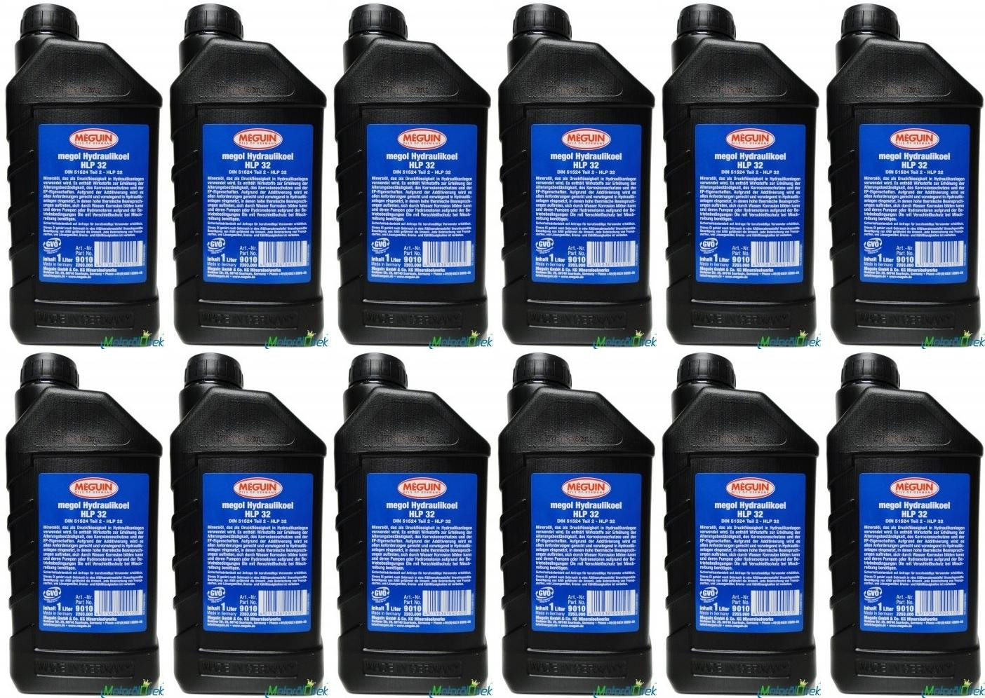 Meguin 9010 Hydraulikoel HLP 32 12x 1l = 12 Liter