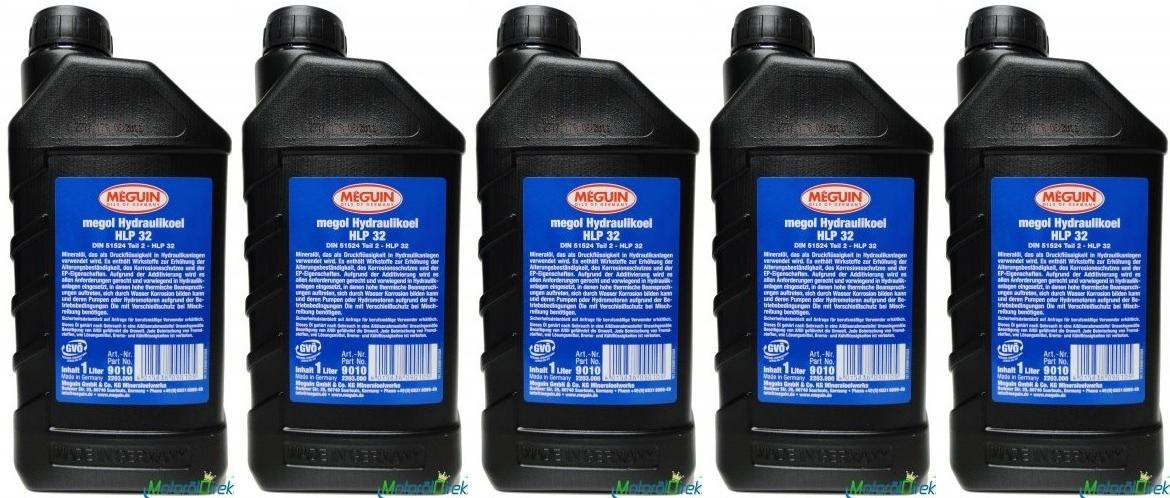 Meguin 9010 Hydraulikoel HLP 32 5x 1l = 5 Liter