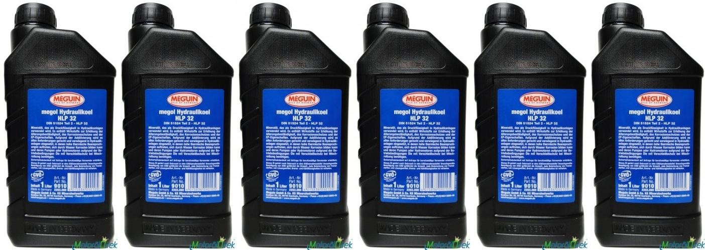 Meguin 9010 Hydraulikoel HLP 32 6x 1l = 6 Liter
