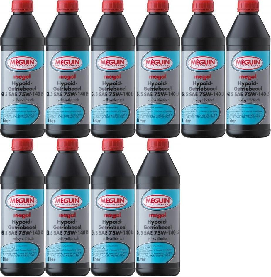 Meguin megol 3536 Hypoid-Getriebeoel GL5 SAE 75W-140 LS 10x 1l = 10 Liter