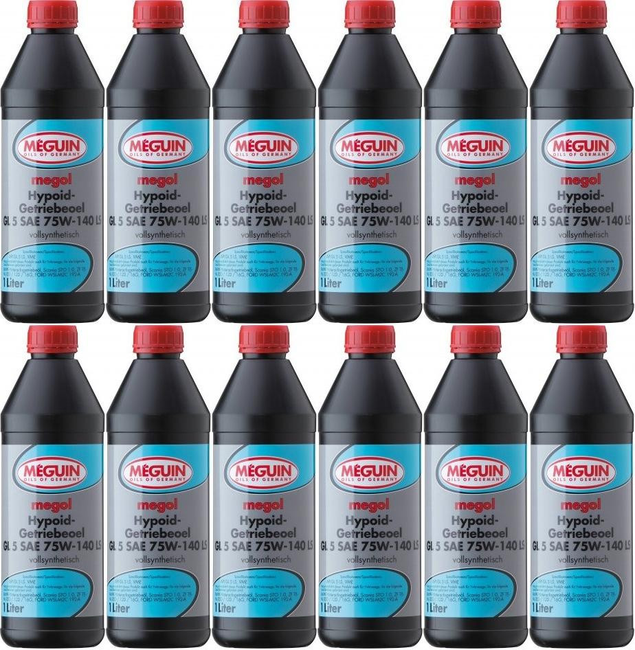 Meguin megol 3536 Hypoid-Getriebeoel GL5 SAE 75W-140 LS 12x 1l = 12 Liter