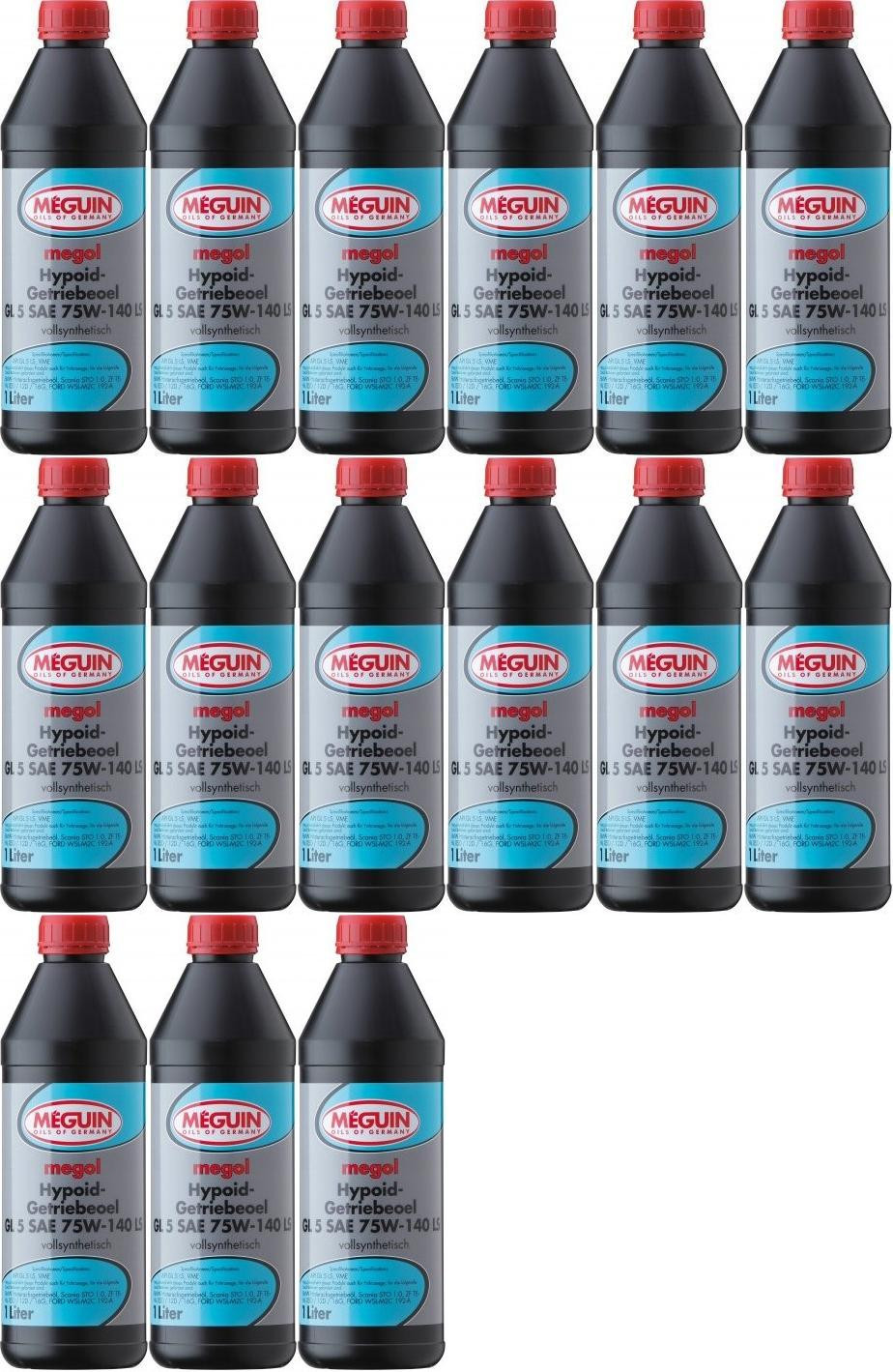 Meguin megol 3536 Hypoid-Getriebeoel GL5 SAE 75W-140 LS 15x 1l = 15 Liter