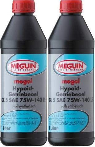 Meguin megol 3536 Hypoid-Getriebeoel GL5 SAE 75W-140 LS 2x 1l = 2 Liter