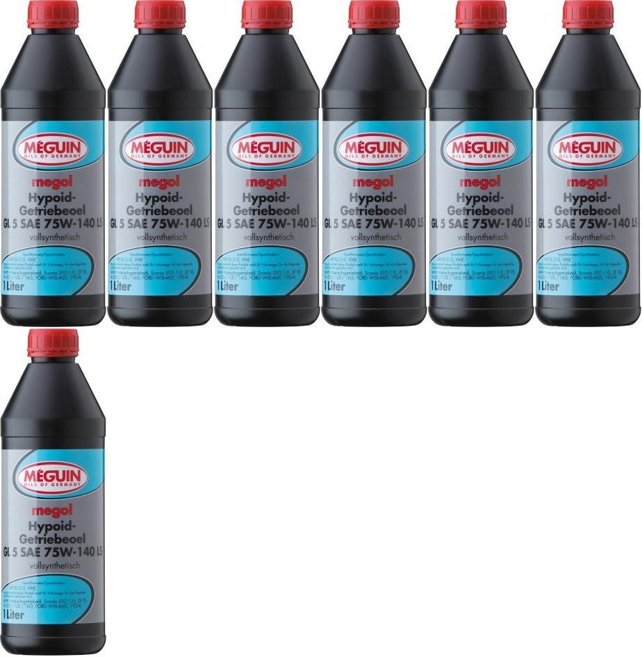 Meguin megol 3536 Hypoid-Getriebeoel GL5 SAE 75W-140 LS 7x 1l = 7 Liter
