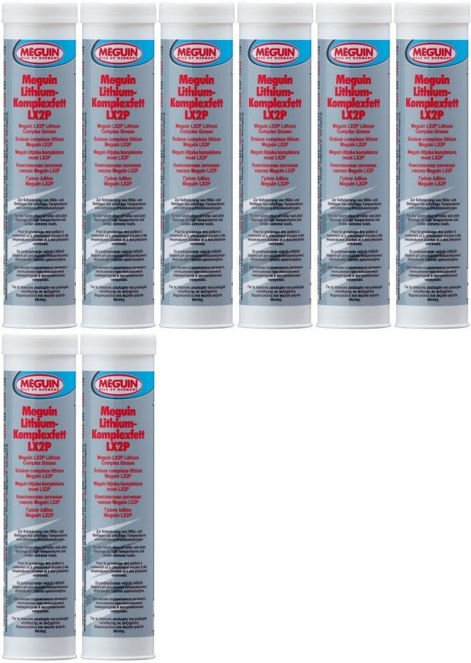Meguin megol 8645 Meguin megol Lithium-Komplexfett LX2P Kartusche 8x 400 Gramm