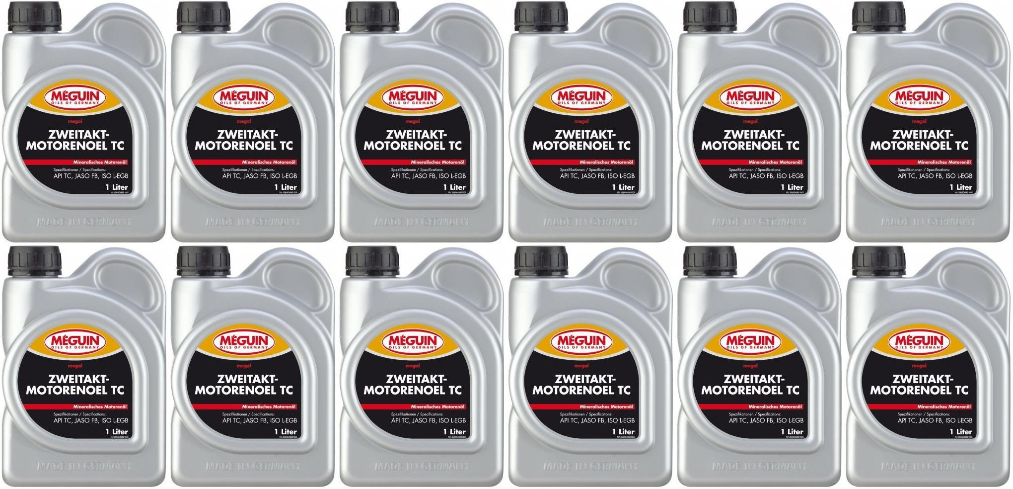 Meguin megol 4880 TC Motorrad Motoröl 12x 1l = 12 Liter