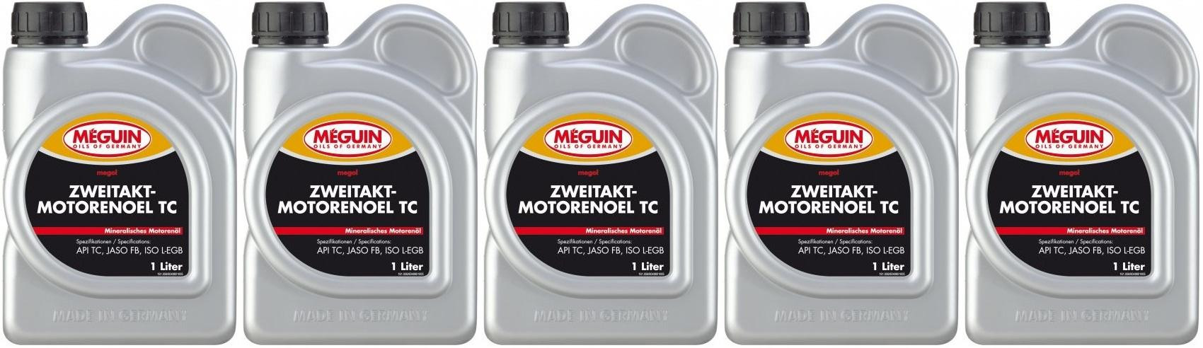 Meguin megol 4880 TC Motorrad Motoröl 5x 1l = 5 Liter