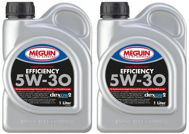 Meguin megol 3196 Motoröl Efficiency SAE 5W-30 2x 1l = 2 Liter