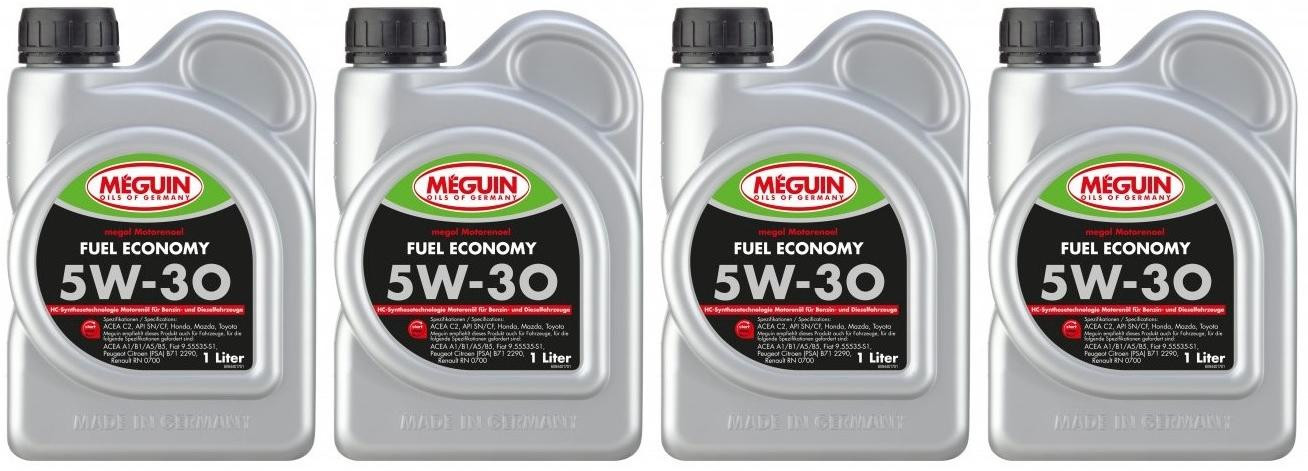 Meguin megol 9440 Motoröl Fuel Economy SAE 5W-30 4x 1l = 4 Liter
