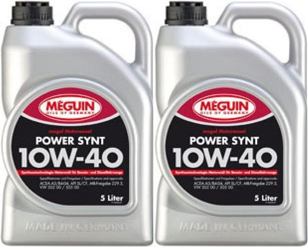 Meguin megol 4800 Diesel & Benziner Motoröl Power Synt SAE 10W-40 2x5 = 10 Liter