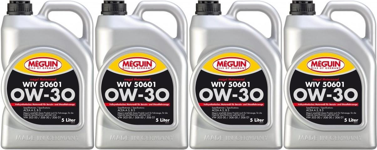 Meguin megol 6322 Motoröl WIV 50601 0W-30 (vollsynth.) 4x 5 = 20 Liter
