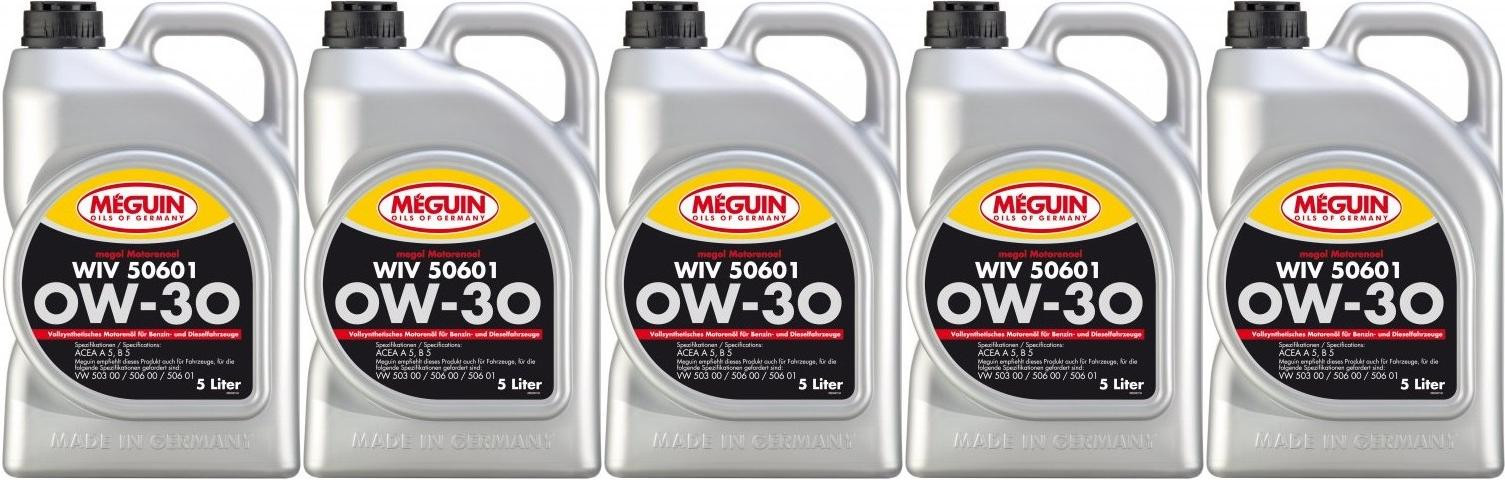 Meguin megol 6322 Motoröl WIV 50601 0W-30 (vollsynth.) 5x 5 = 25 Liter