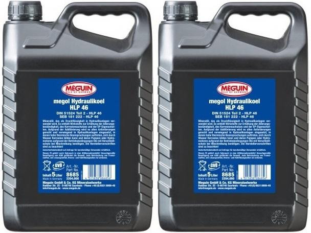 Meguin megol 8685 Hydraulikoel HLP 46 2x 5 = 10 Liter