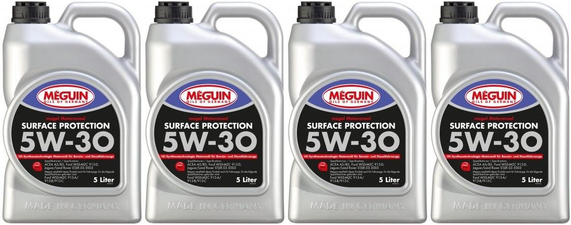 Meguin megol 3192 Motoröl Surface Protection SAE 5W-30 4x 5 = 20 Liter