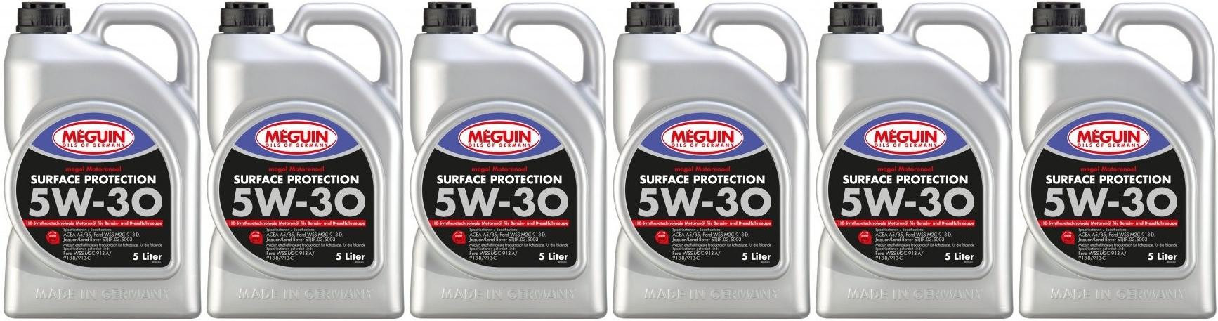 Meguin megol 3192 Motoröl Surface Protection SAE 5W-30 6x 5 = 30 Liter