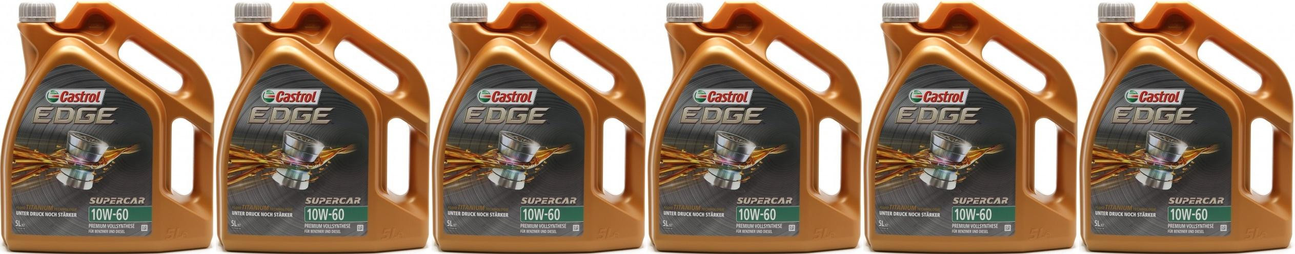 Castrol Edge 10W-60 Supercar Motoröl 6x 5 = 30 Liter