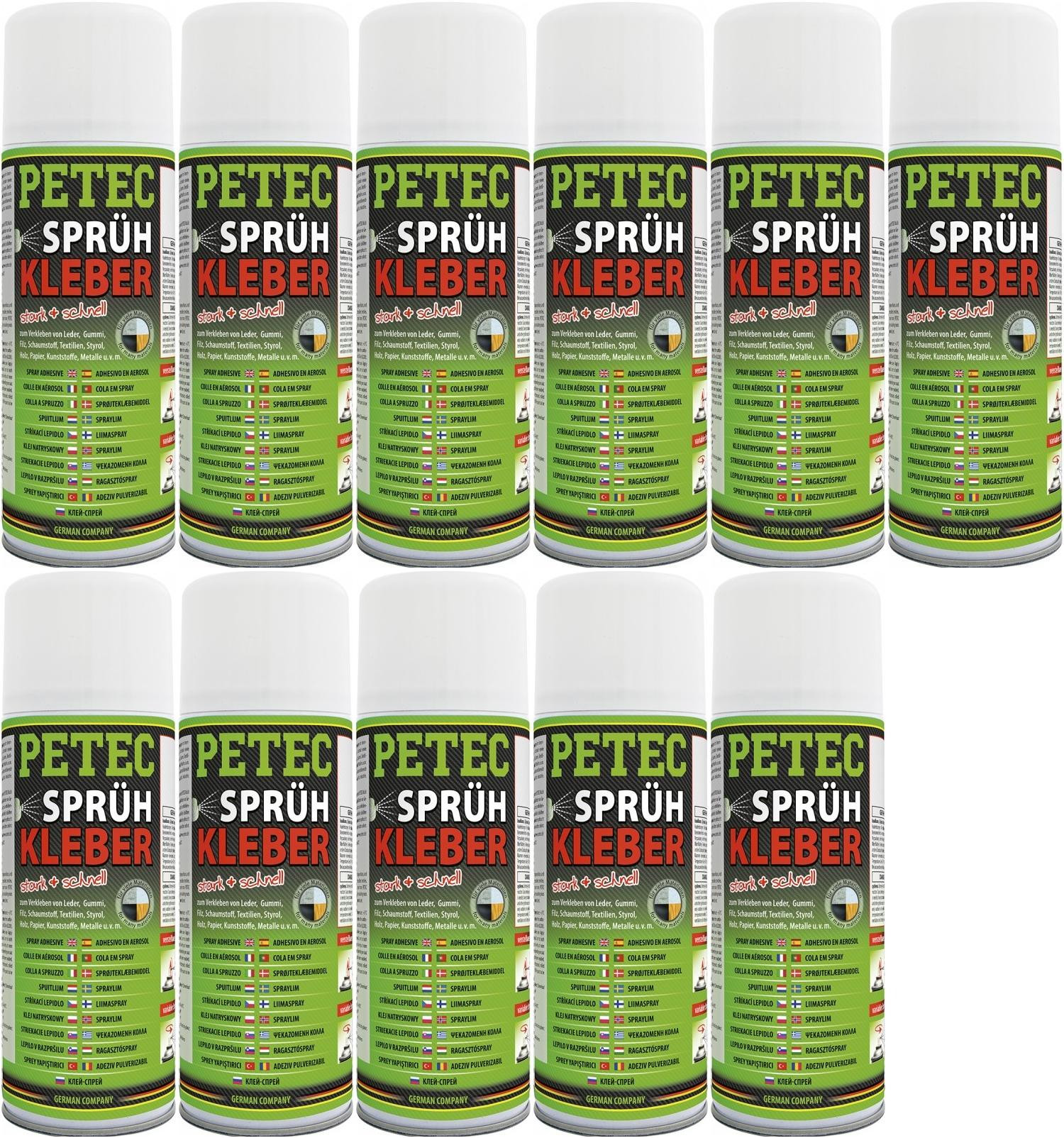 Petec Sprühkleber 11x 400 Milliliter