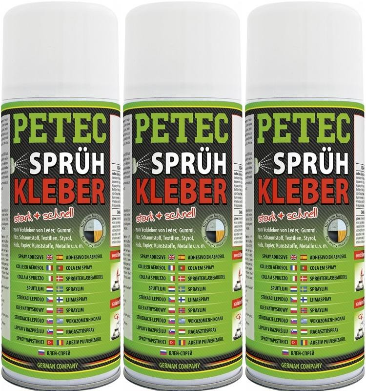 Petec Sprühkleber 3x 400 Milliliter