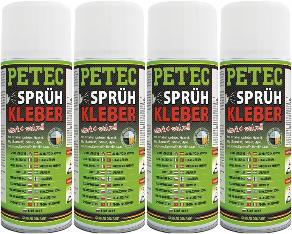 Petec Sprühkleber 4x 400 Milliliter