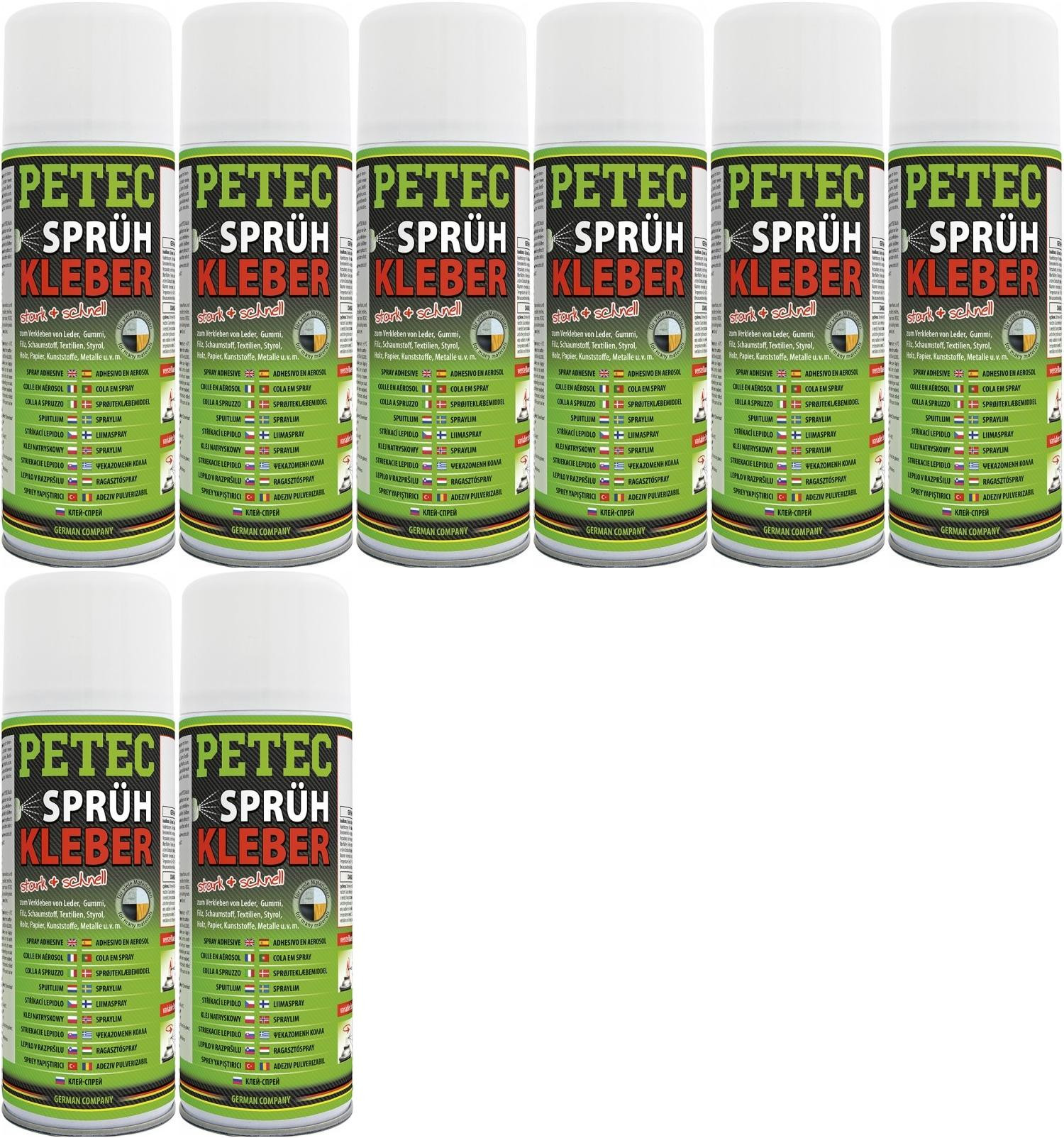 Petec Sprühkleber 8x 400 Milliliter