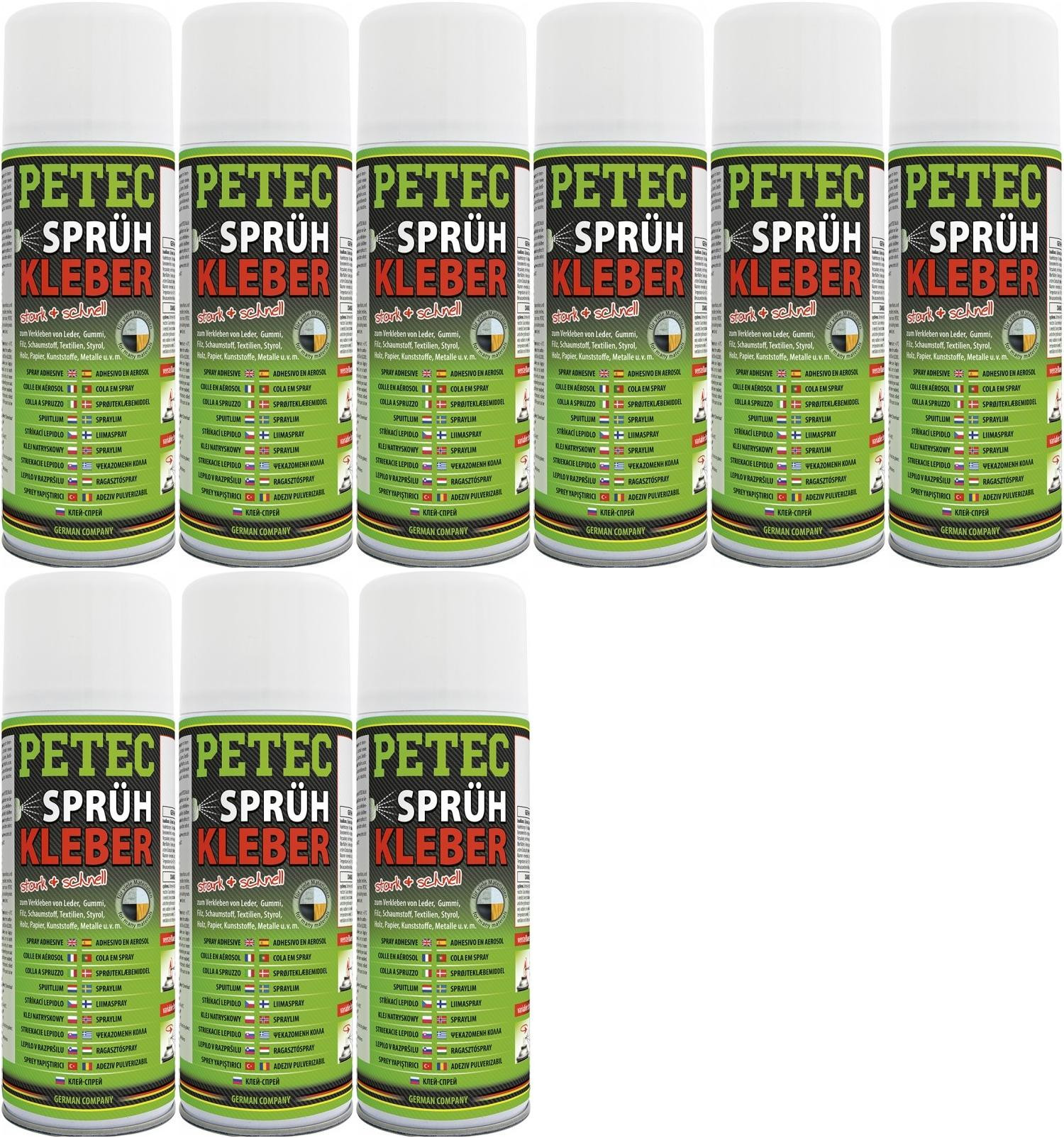 Petec Sprühkleber 9x 400 Milliliter